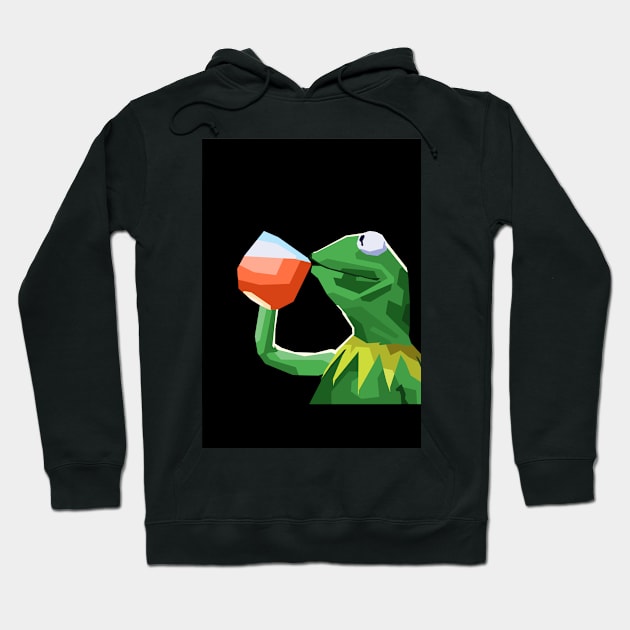 Kermit Memes Pop Art Hoodie by Zet Art